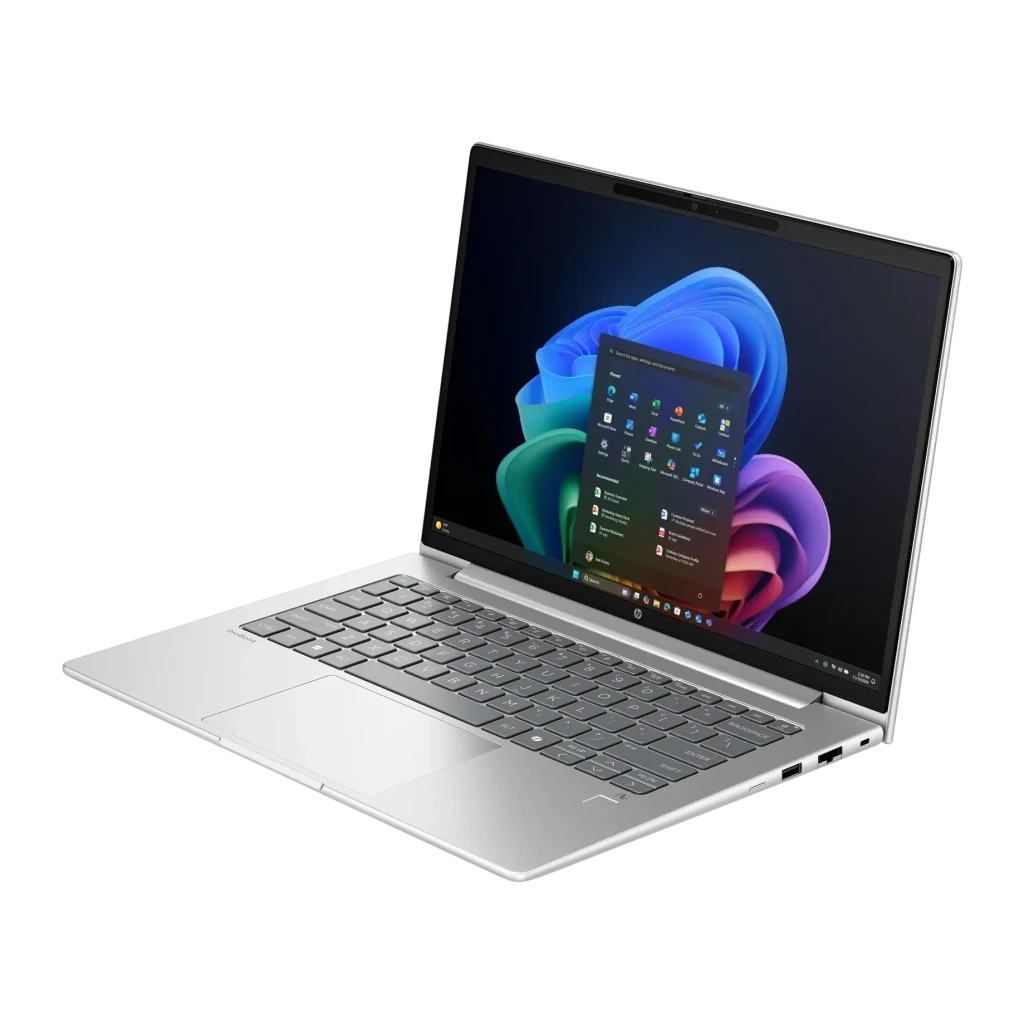 Portátil HP ProBook 4 G1q 16GB/512GB 14 pulgadas IPS WUXGA Snapdragon X1-26-100 SSD NVMe Windows 11 Pro Plata, detalle