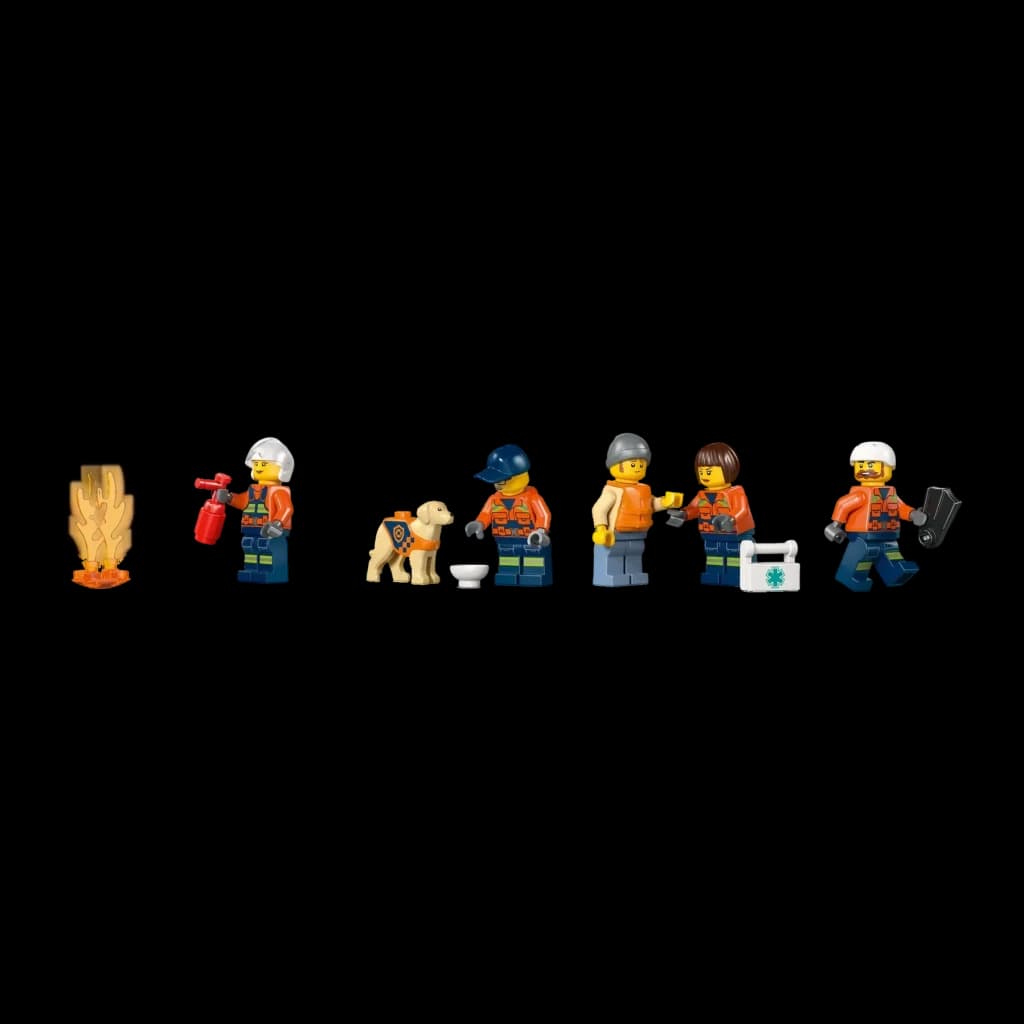 Set de construcción LEGO City Barco y Helicóptero de Rescate de Guardacostas 60504 742 piezas, detalle: 5 minifiguras