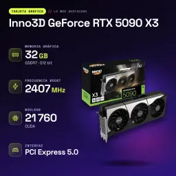 Inno3D GeForce RTX 5090 X3 32GB GDDR7 - características