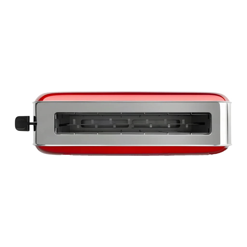 Tostadora Orbegozo TOV 6200 850W Ranura Extraancha 3,5cm Rojo, detalle: vista superior que muestra la ranura ancha