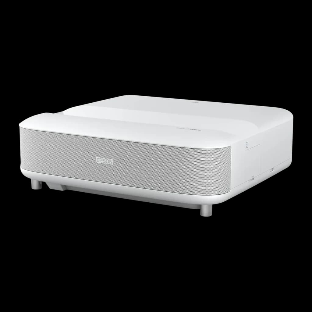 Proyector Epson Láser 4K Tiro Ultracorto 3600 Lúmenes ANSI Blanco EH-LS650W, vista frontal: cuerpo blanco compacto