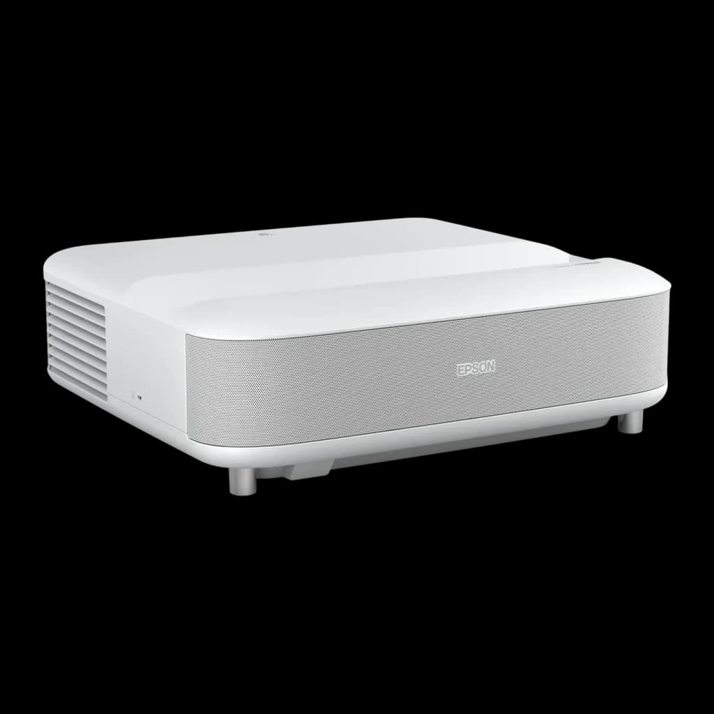 Proyector Epson Láser 4K Tiro Ultracorto 3600 Lúmenes ANSI Blanco EH-LS650W, detalle: vista en ángulo frontal-lateral