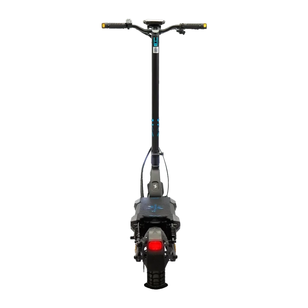 Patinete eléctrico smartGyro CrossOver Dual Max 2 LR 1000W 60km 25km/h 10 pulgadas Negro, vista trasera: manillar, poste