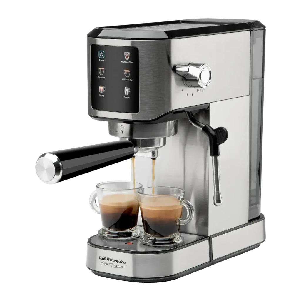 Cafetera Express Orbegozo 1L Vaporizador 20bar Acero Inoxidable EX 7000