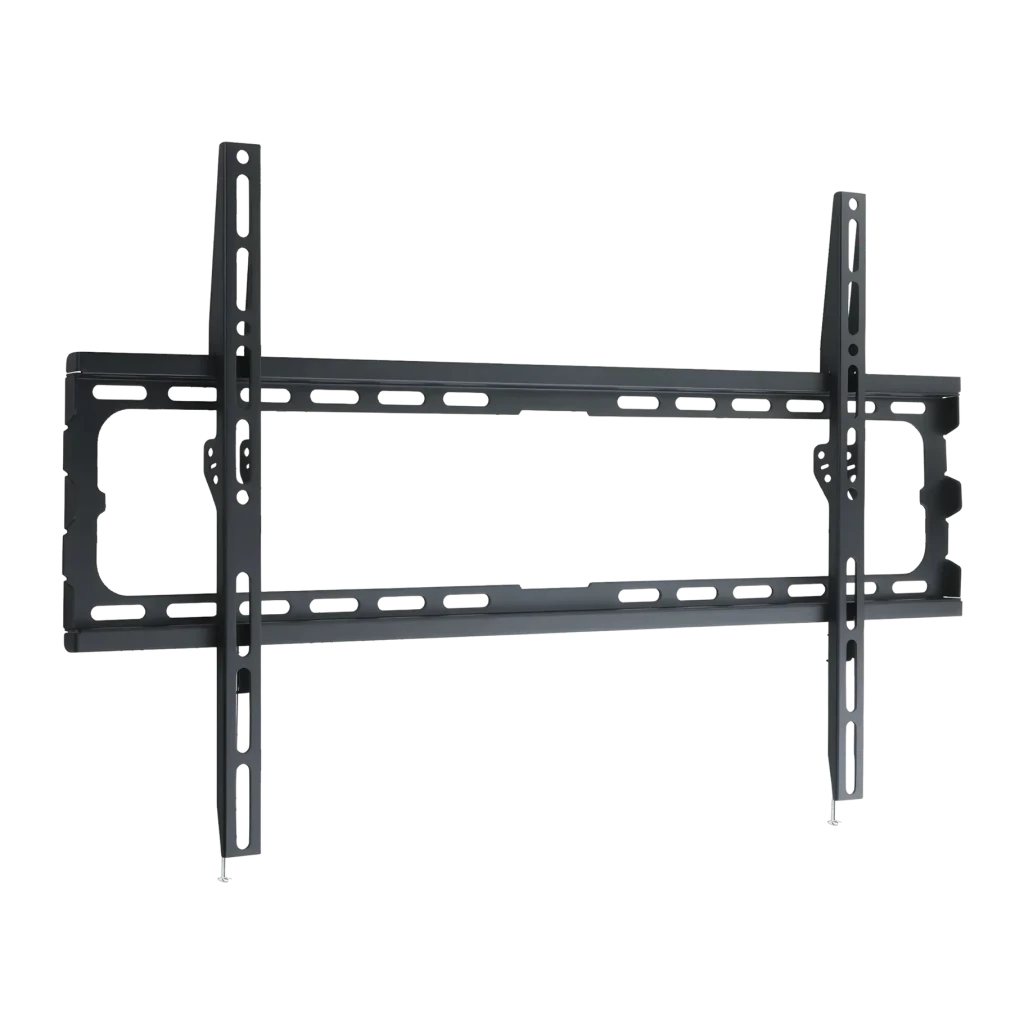 Soporte TV TooQ Negro Fijo 37-80 pulgadas VESA 600x400 LP1080F-B, vista frontal: estructura metálica con ranuras