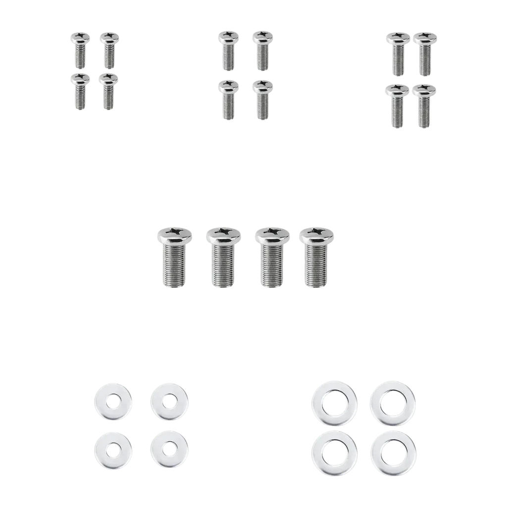 Soporte TV TooQ Negro Fijo 37-80 pulgadas VESA 600x400 LP1080F-B, detalle: tornillos y arandelas de montaje incluidos