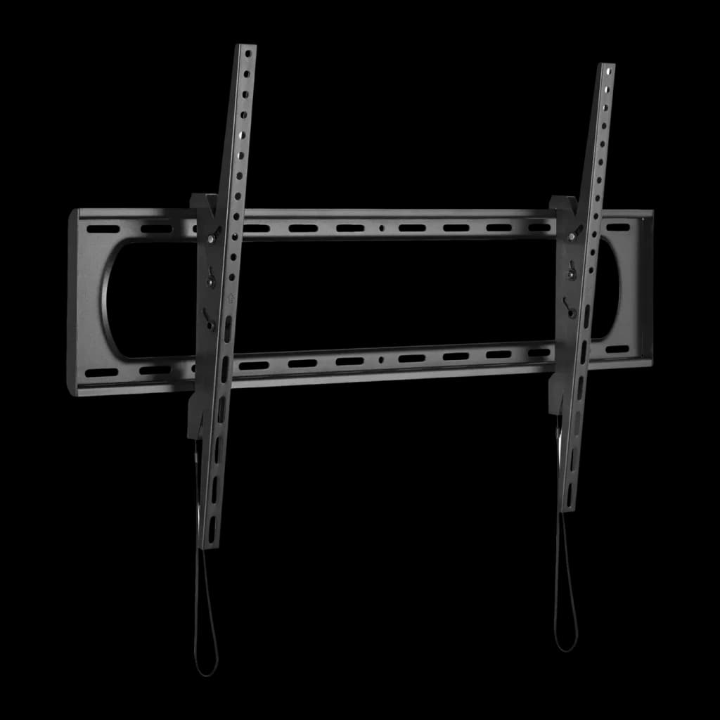Support TV Equip Noir Mural Inclinable ±10° 60 pouces-120 pouces 650339, vue de face: structure métallique avec rails