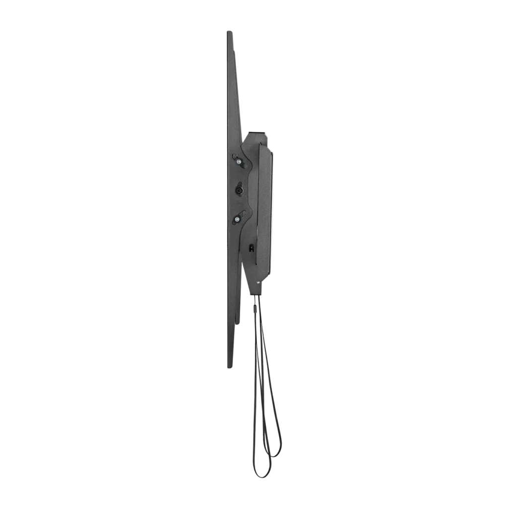 Support TV Equip Noir Mural Inclinable ±10° 60 pouces-120 pouces 650339, détail latéral: profil fin avec mécanisme
