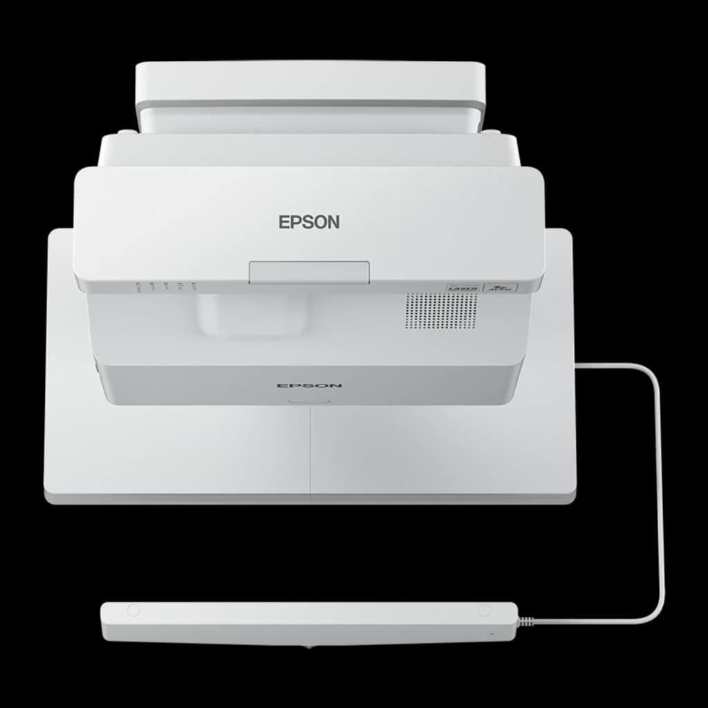 Projetor Epson Ultra-Curto Full HD 1080p 3600 Lúmens ANSI Laser 3LCD Branco EB-735Fi, vista frontal: corpo branco
