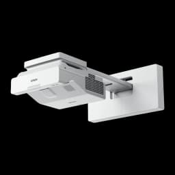 Projetor Epson Ultra-Curto Full HD 1080p 3600 Lúmens ANSI Laser 3LCD Branco EB-735Fi, detalhe: vista lateral com suporte
