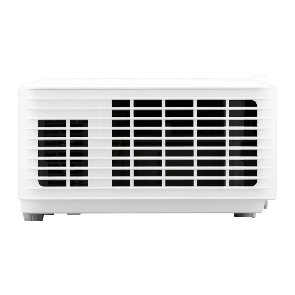 Projecteur ViewSonic Laser Full HD 1080p 5000 Lumens ANSI DLP Blanc V52HD, détail: grille de ventilation latérale avec pieds