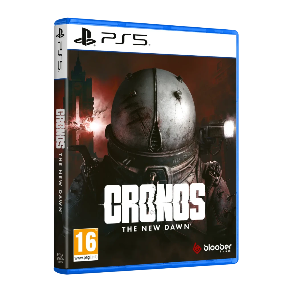 Videojuego Bandai Namco Cronos: The New Dawn Edición Estándar PS5, detalle: caja en ángulo con portada oscura, personaje