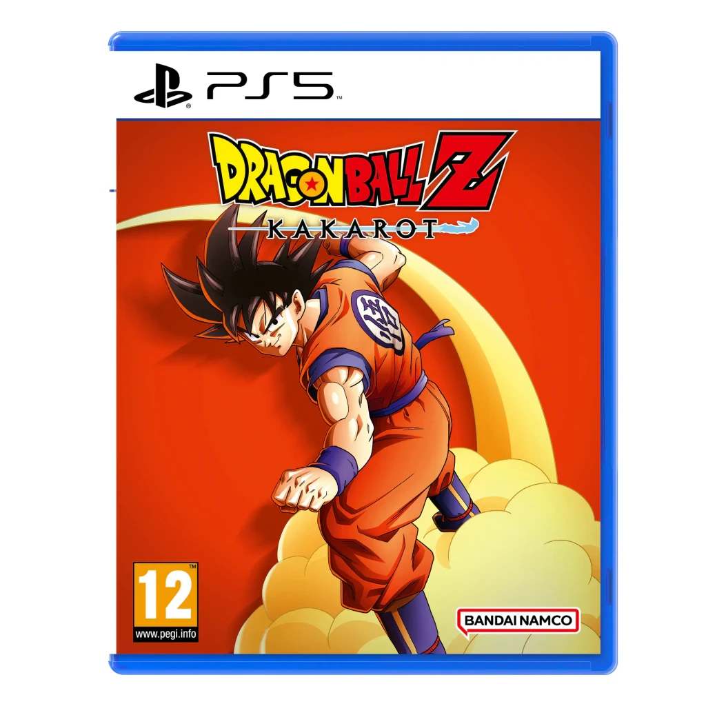 Videojuego Bandai Namco Dragon Ball Z: Kakarot Estándar PS5, vista frontal: carátula con Goku en pose de combate sobre fondo