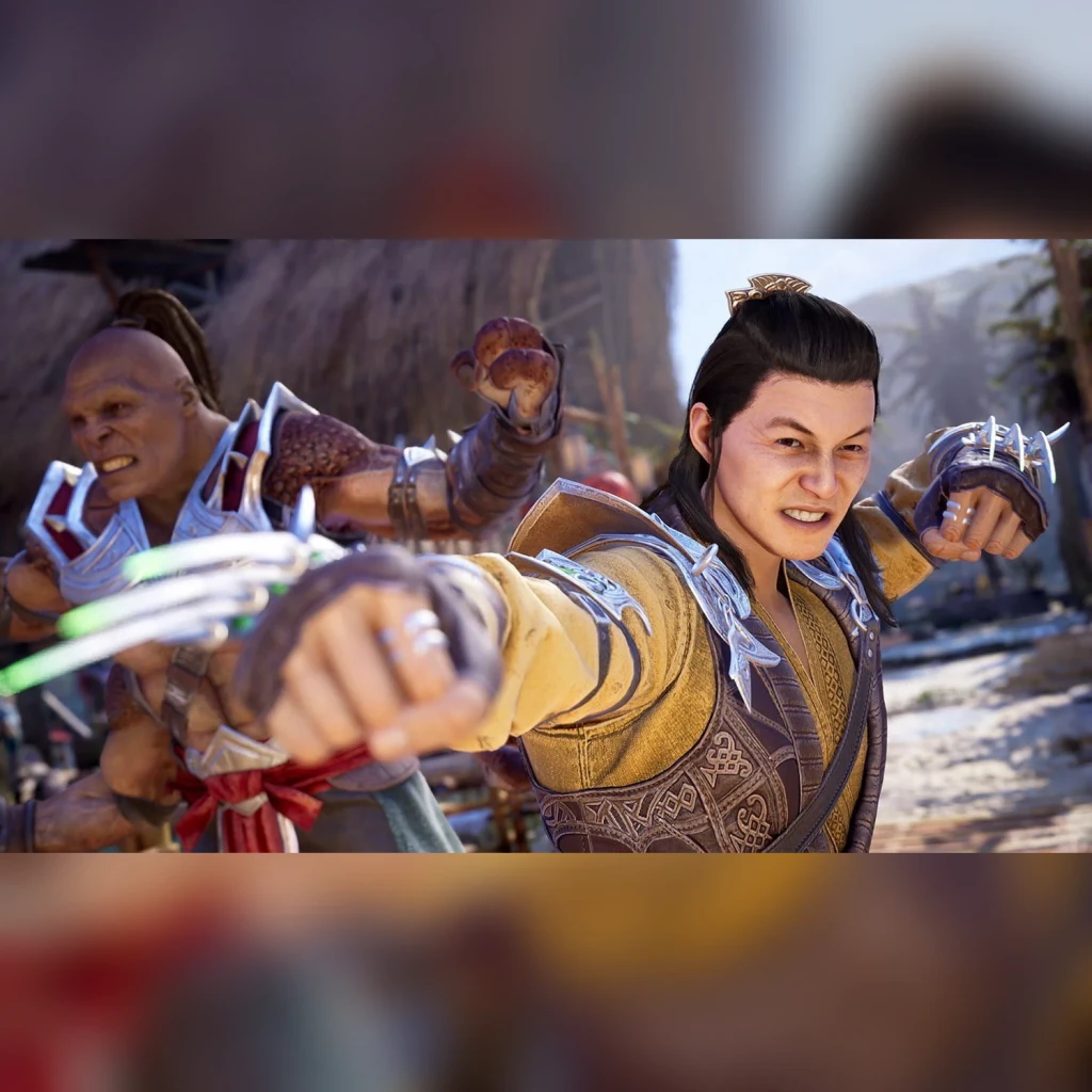 Videojogo Warner Bros Mortal Kombat 1 Standard Edition PS5, em uso: dois lutadores em combate corpo a corpo com garras