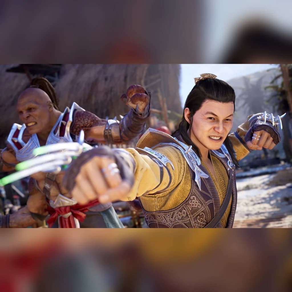Videojogo Warner Bros Mortal Kombat 1 Standard Edition PS5, em uso: dois lutadores em combate corpo a corpo com garras