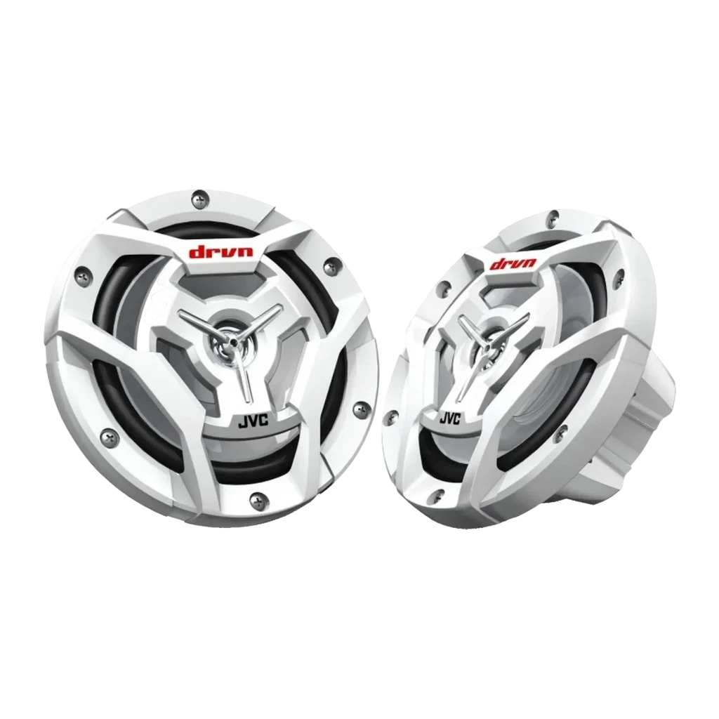 Altavoces marinos JVC 50W RMS 2 vías coaxiales 16 cm Blanco CS-DR6201MW
