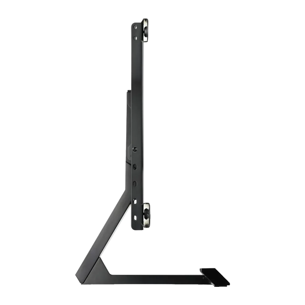Soporte TV TooQ Negro Mesa Regulable en altura 32 pulgadas-65 pulgadas DB3265F-B, detalle lateral: columna vertical