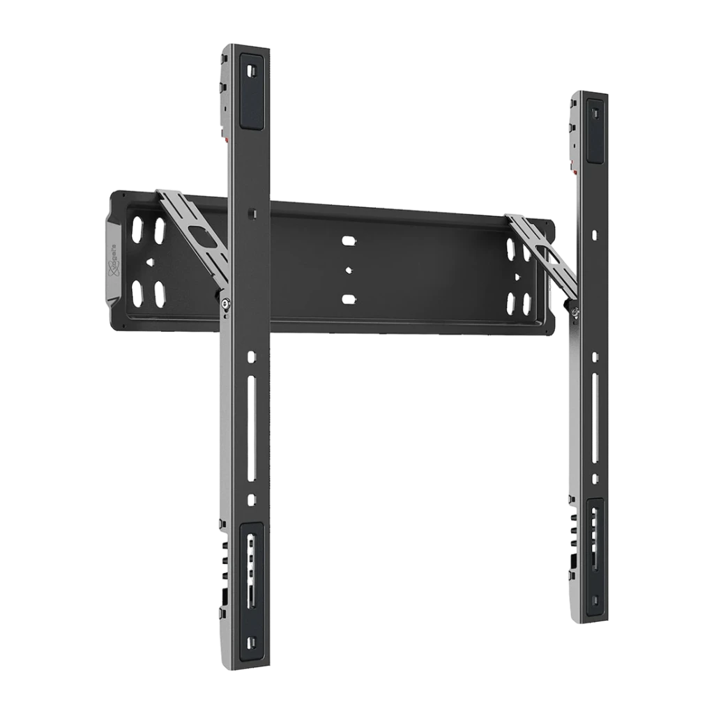 Soporte TV Vogel's Elite TVM 5505 Negro Fijo 32-77 pulgadas VESA 400x400, detalle: vista trasera en ángulo con raíles