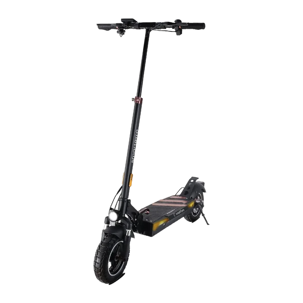 Patinete Eléctrico smartGyro Speedway PRO 800W 60km 25km/h 10 pulgadas Negro, detalle: vista en ángulo frontal-lateral
