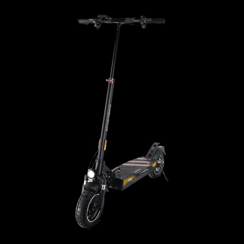 Patinete Eléctrico smartGyro Speedway PRO 800W 60km 25km/h 10 pulgadas Negro, detalle: vista en ángulo frontal-lateral