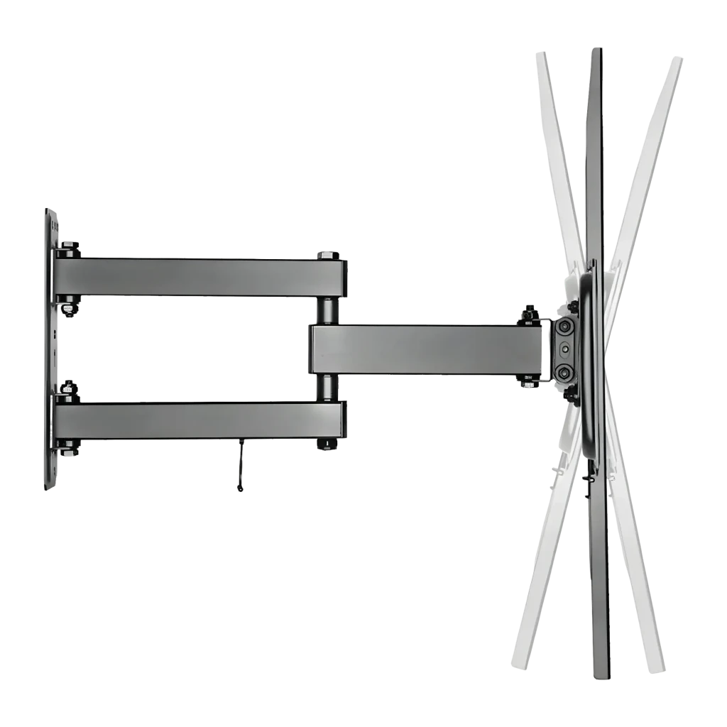 Support TV Equip Noir Mural Articulé Pivotant et Inclinable 37-70 pouces 650342, détail: double bras articulé déployé