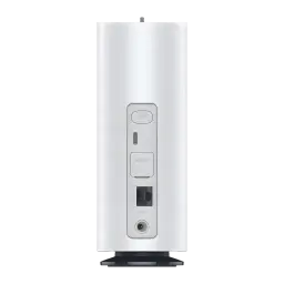 ZTE Hyperbox 5G Lite MC8810 blanco, vista trasera con botón WPS, reset, puerto LAN y entrada de energía; diseño vertical minimalista en color blanco.