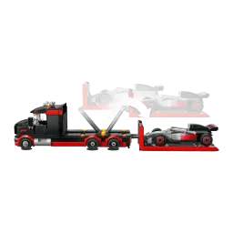 Set de construction LEGO City Camion d'Exposition F1 avec Voiture de Course Audi F1 60493 508 pièces 7+ ans, détail: rampe