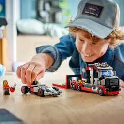Set de construction LEGO City Camion d'Exposition F1 avec Voiture de Course Audi F1 60493 508 pièces 7+ ans, en jeu: enfant