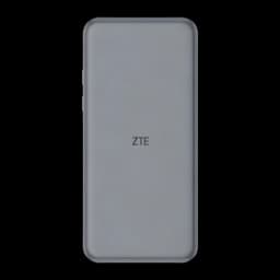 Router móvil ZTE U30 Pro 5G Gris WiFi 6 Doble Banda, vista trasera: tapa lisa con logotipo ZTE centrado y bordes redondeados