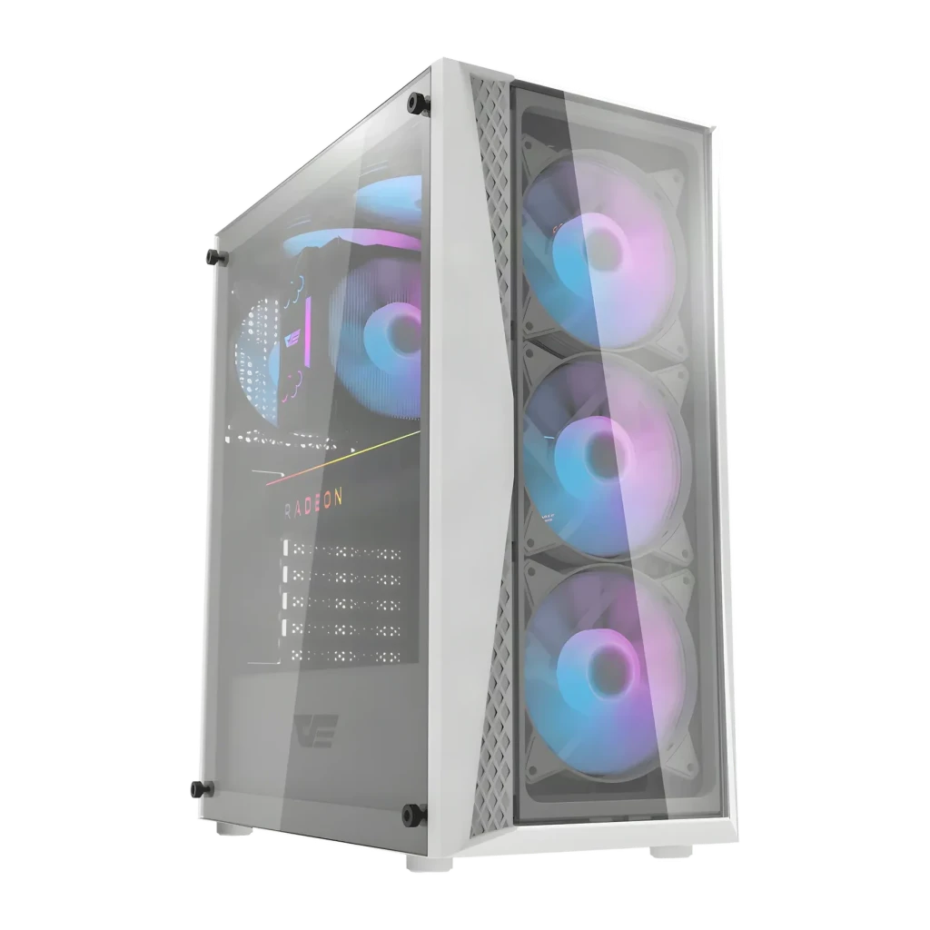 Caja PC Darkflash DK352 Plus Cristal Templado ATX Blanco/Negro
