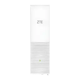 Router ZTE Z3460 Blanco WiFi 7 Triple Banda BE15000, vista frontal: cuerpo vertical con logo ZTE, rejillas y LED verde