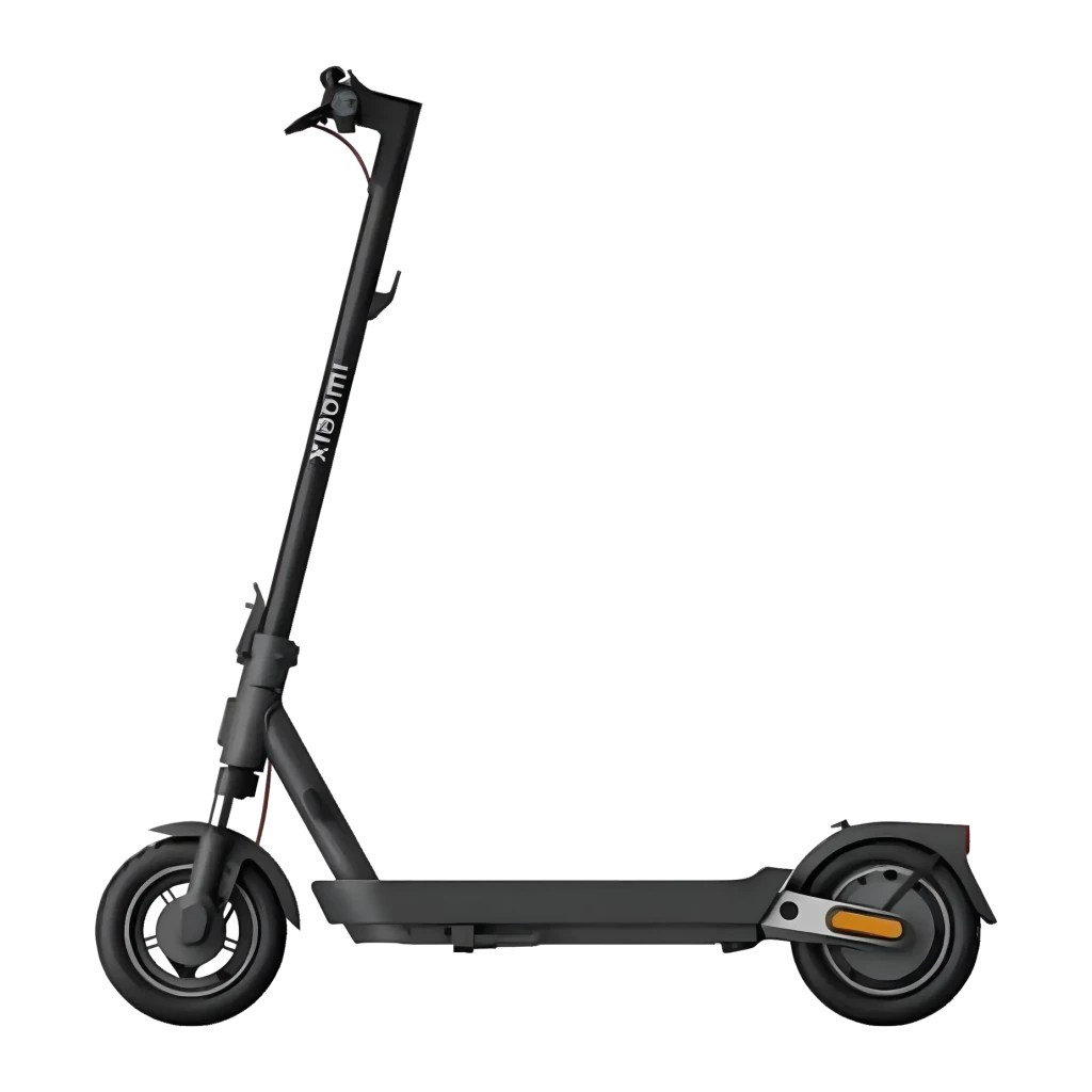 Trottinette Électrique Xiaomi Electric Scooter 5 Pro 400W 60km 25km/h 10 pouces Noir, détail latéral: logo Xiaomi