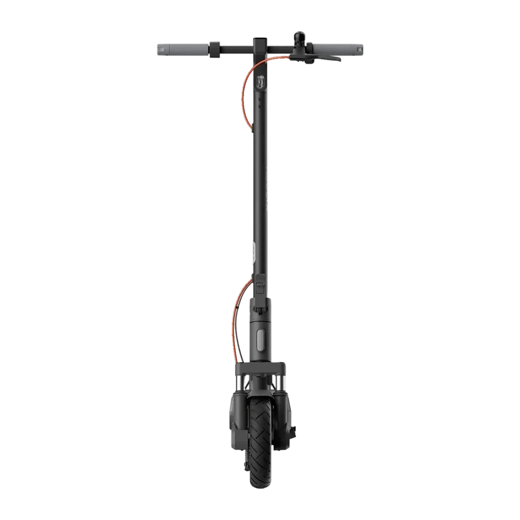 Trottinette Électrique Xiaomi Electric Scooter 5 Pro 400W 60km 25km/h 10 pouces Noir, détail avant: guidon, câble orange
