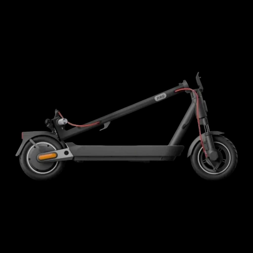 Trottinette Électrique Xiaomi Electric Scooter 5 Pro 400W 60km 25km/h 10 pouces Noir, détail latéral: logo PRO sur le tube