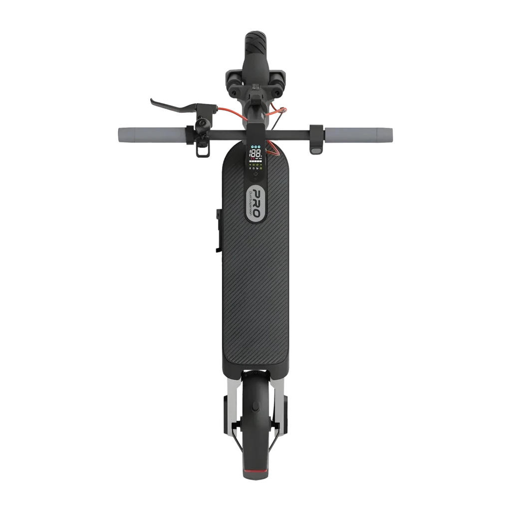 Trottinette Électrique Xiaomi Electric Scooter 5 Pro 400W 60km 25km/h 10 pouces Noir, détail: vue zénithale avec écran LED
