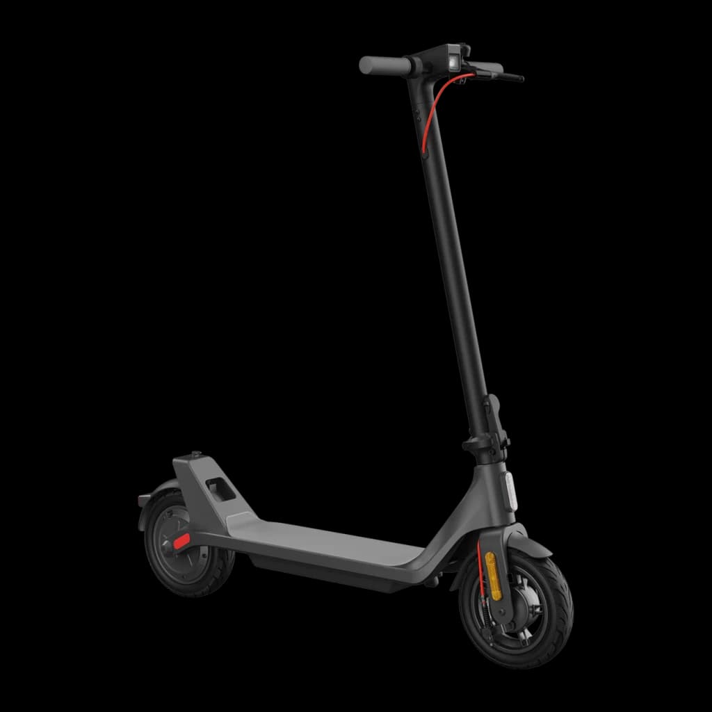 Trottinette Électrique Xiaomi Electric Scooter 4 Lite 2nd Gen 300W 25km/h 10 pouces Noir, vue de face: trottinette complète