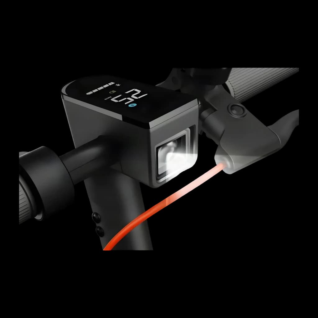 Trottinette Électrique Xiaomi Electric Scooter 4 Lite 2nd Gen 300W 25km/h 10 pouces Noir, détail: écran LED et feu avant