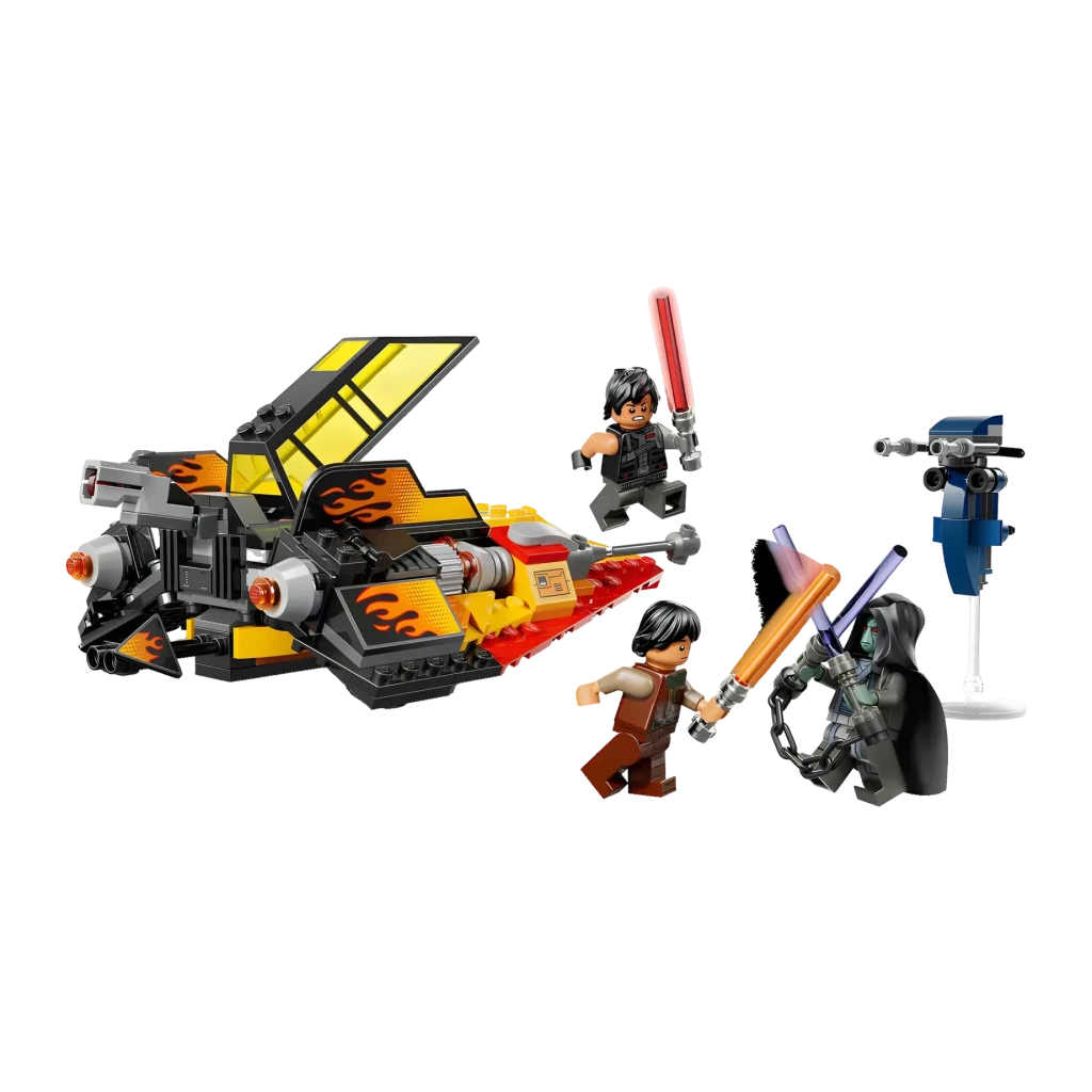 LEGO Star Wars Speeder de Nieve Force Burner 75414 349 piezas 7+ años, detalle: minifiguras con sables de luz junto