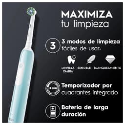 Brosse à Dents Électrique Oral-B Pro Series 1 Oscillante Sans Fil Bleu/Blanc, infographie: 3 modes nettoyage, minuterie 2