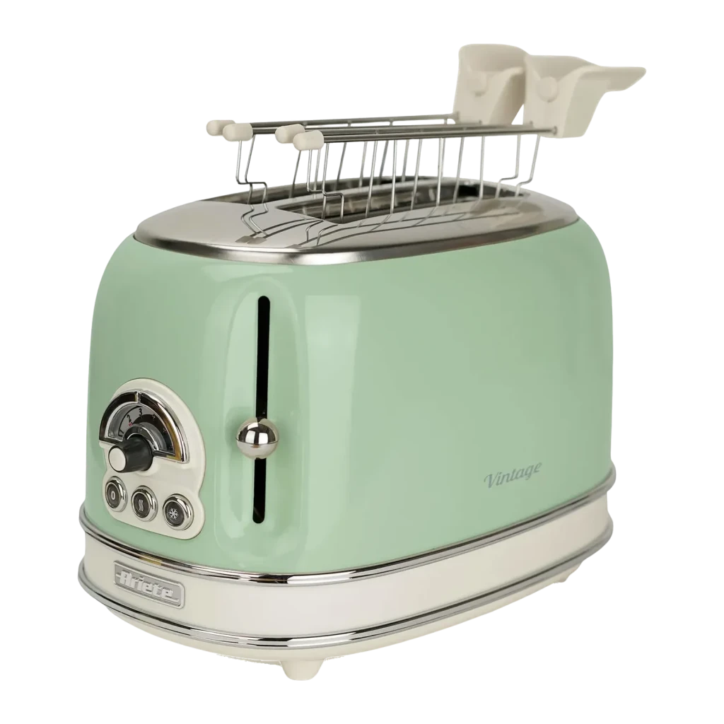 Tostadora Ariete Vintage 155 810W 2 Ranuras Verde