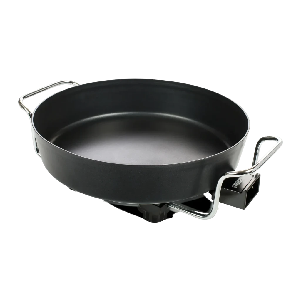 Sartén eléctrica Princess Multi Wonder Chef Pro 5,4L 1800W Negro, detalle: interior antiadherente negro y asas de acero