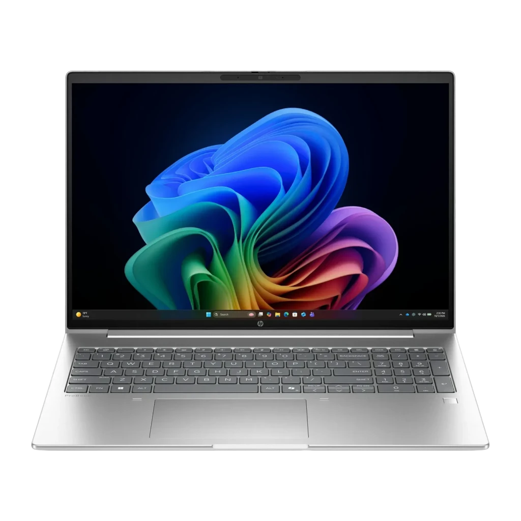Portátil HP ProBook 4 G2i 24GB/512GB 16 polegadas IPS WUXGA Intel Core 5 NVMe M.2 Windows 11 Pro Prata, vista frontal: ecrã