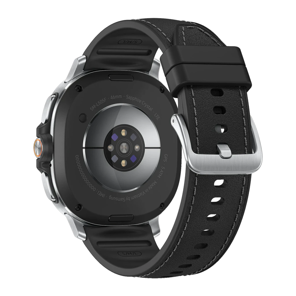 Samsung Galaxy Watch 8 Classic 46mm GPS+Cellular Negro Tensión arterial, vista trasera: sensor de salud multiespectral