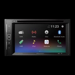 Pioneer Negro 6,2 pulgadas 2 DIN Bluetooth AVH-A240DAB Autorradio