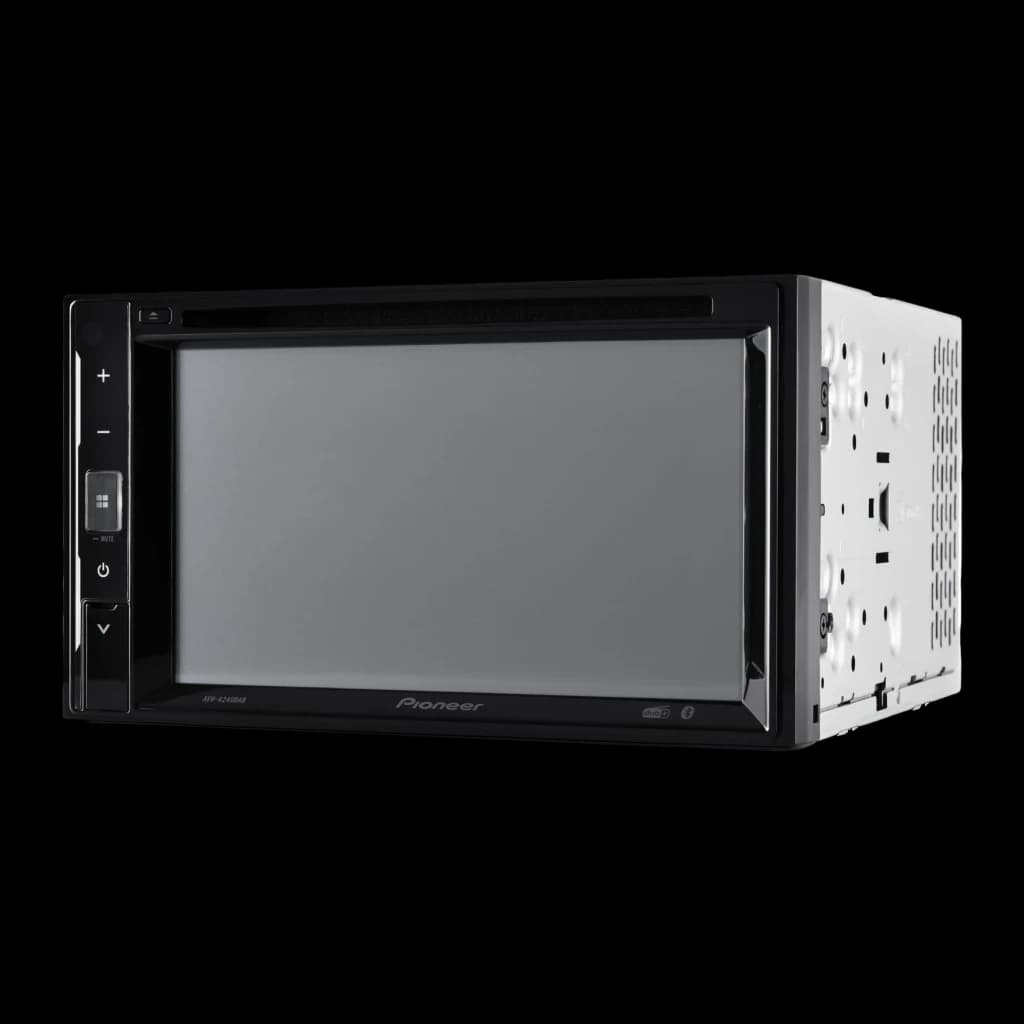 Autorradio Pioneer Negro 6.2 pulgadas 2 DIN Bluetooth AVH-A240DAB, detalle: vista en ángulo que muestra pantalla, botones