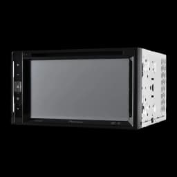 Autorradio Pioneer Negro 6.2 pulgadas 2 DIN Bluetooth AVH-A240DAB, detalle: vista en ángulo que muestra pantalla, botones