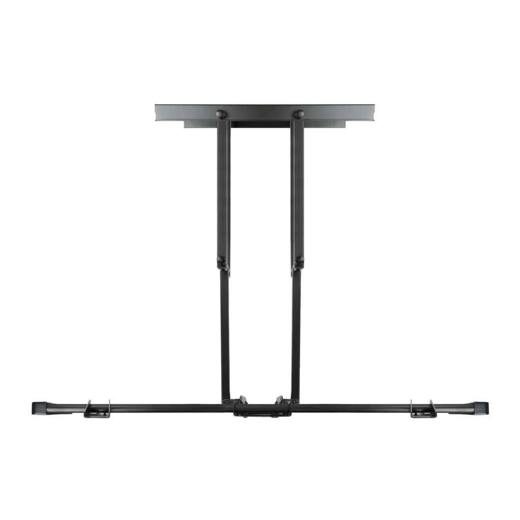 Support TV TooQ Noir Mural Articulé 60-100 pouces LP75100TN-B, détail: bras articulés et barre horizontale vus de face