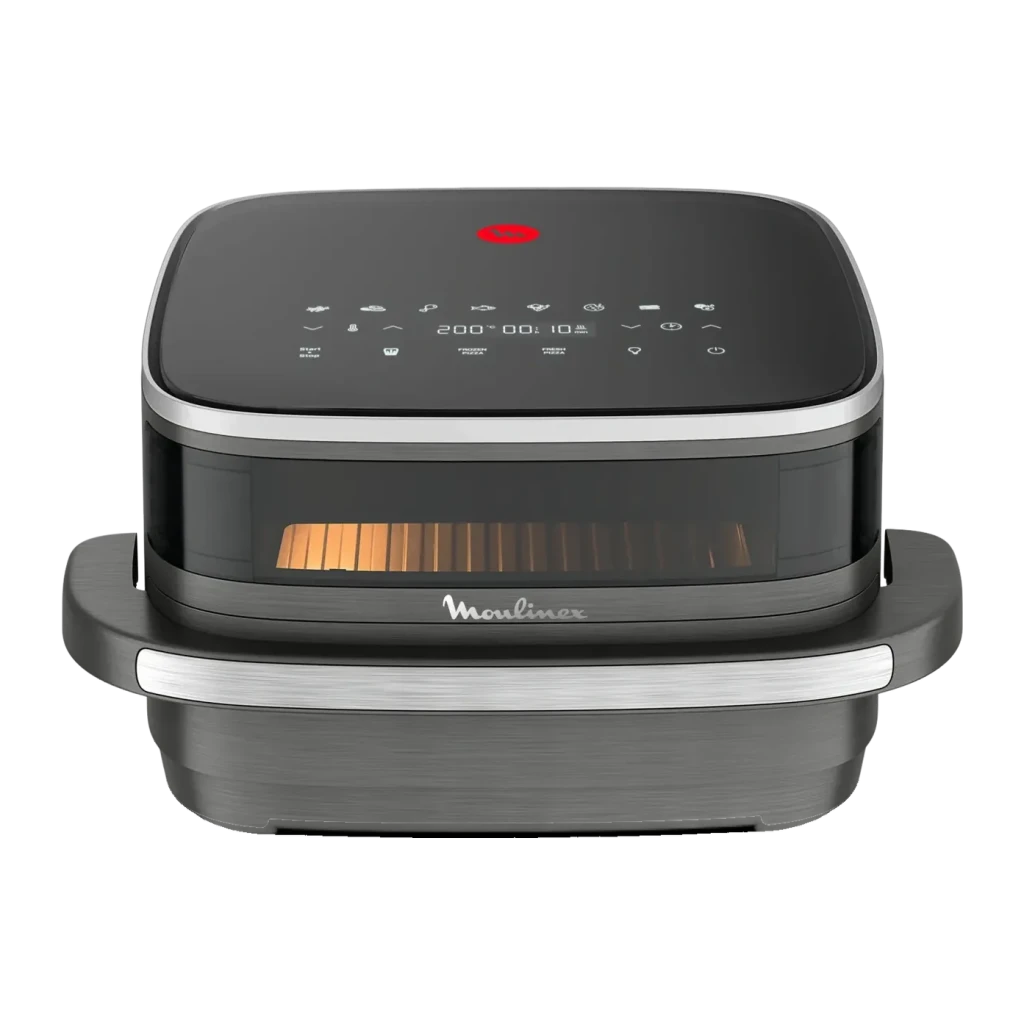 Friteuse à air Moulinex Easy Fry XL Surface 4L 2200W 10 programmes Gris AL402H, détail avant: panneau tactile avec écran