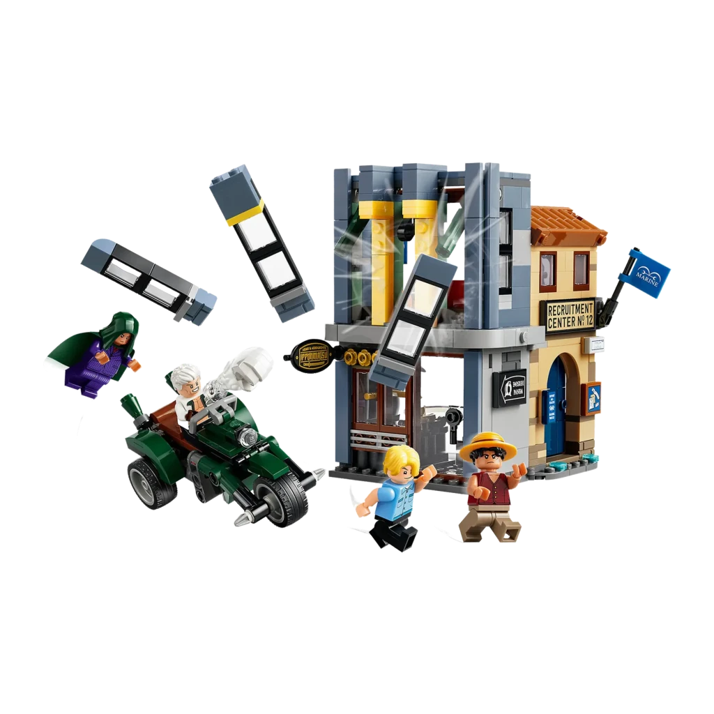 Set de construcción LEGO One Piece Duelo contra el Capitán Smoker 75642 547 piezas A partir de 9 años, detalle: minifiguras