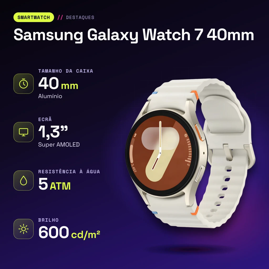 Samsung Galaxy Watch 7 40mm Crema LTE - características